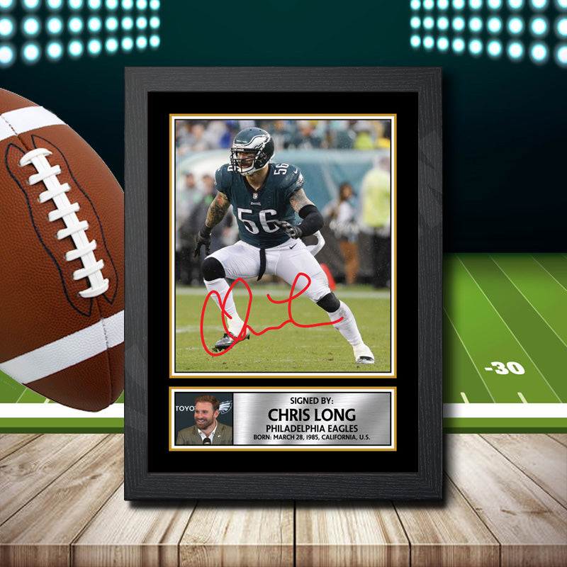 Chris Long β Printed Signature NFL Star Print β Chris Long