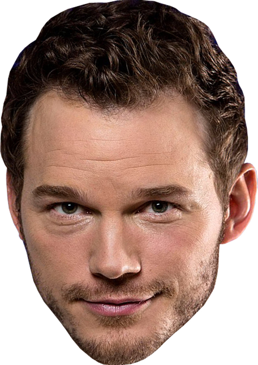 Chris Pratt Film Stars Face Mask Fancy Dress Cardboard Costume Mask β Chris Pratt Film Stars Face Mask