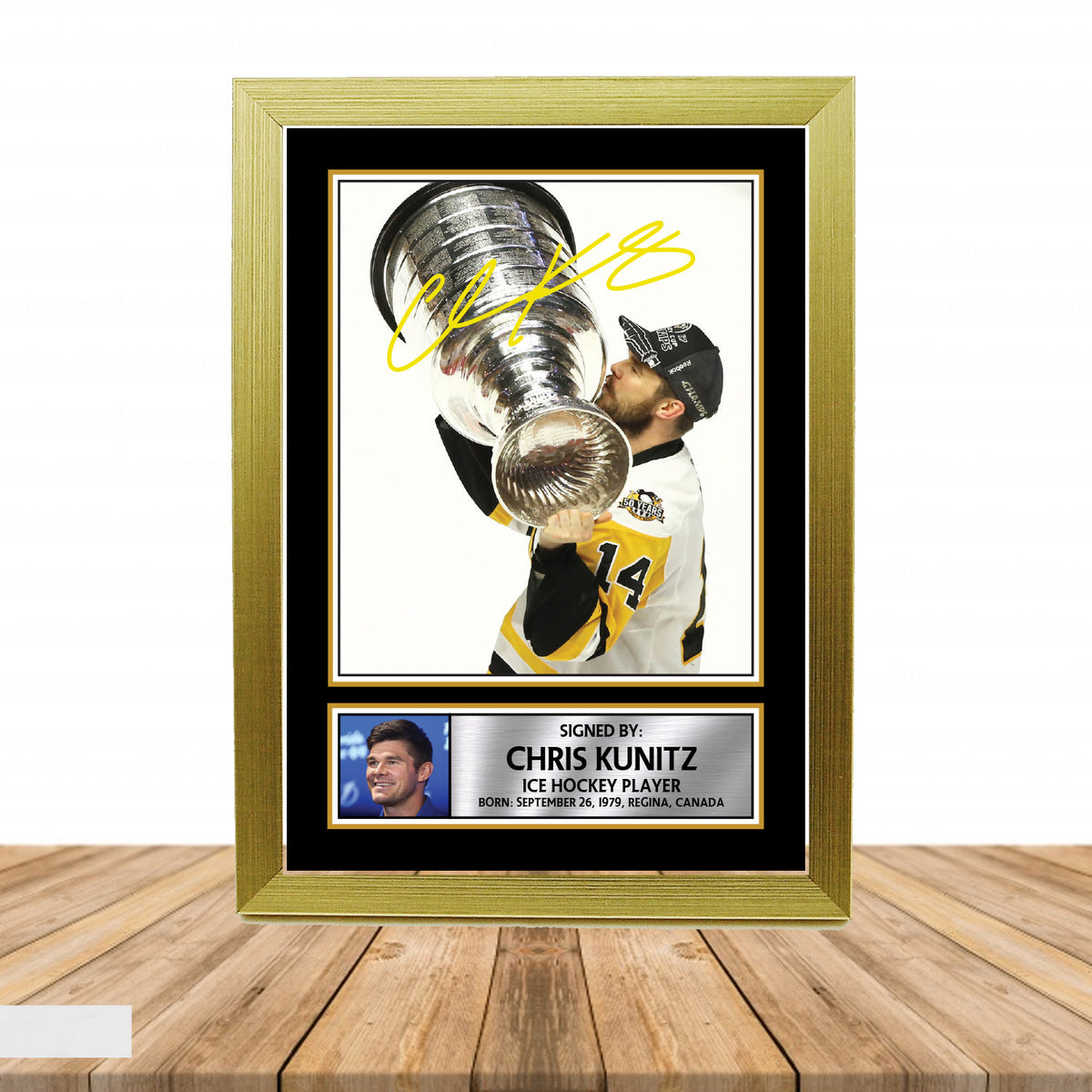 Chris Kunitz Ice Hockey Printed Signature Poster Print Gift