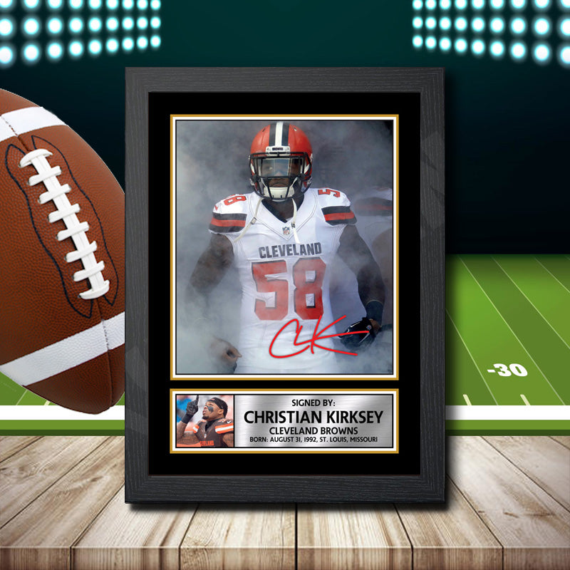 Christian Kirksey – Printed Signature NFL Star Print – Christian Kirksey