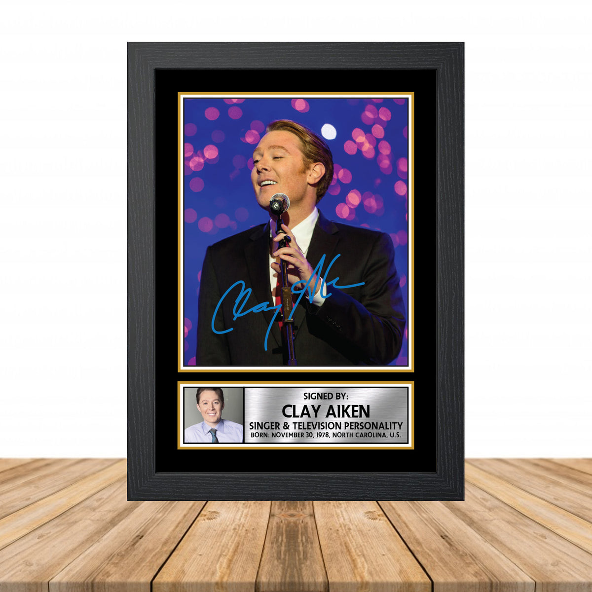 Clay Aiken M827 Television Printed Signature Poster Print Gift