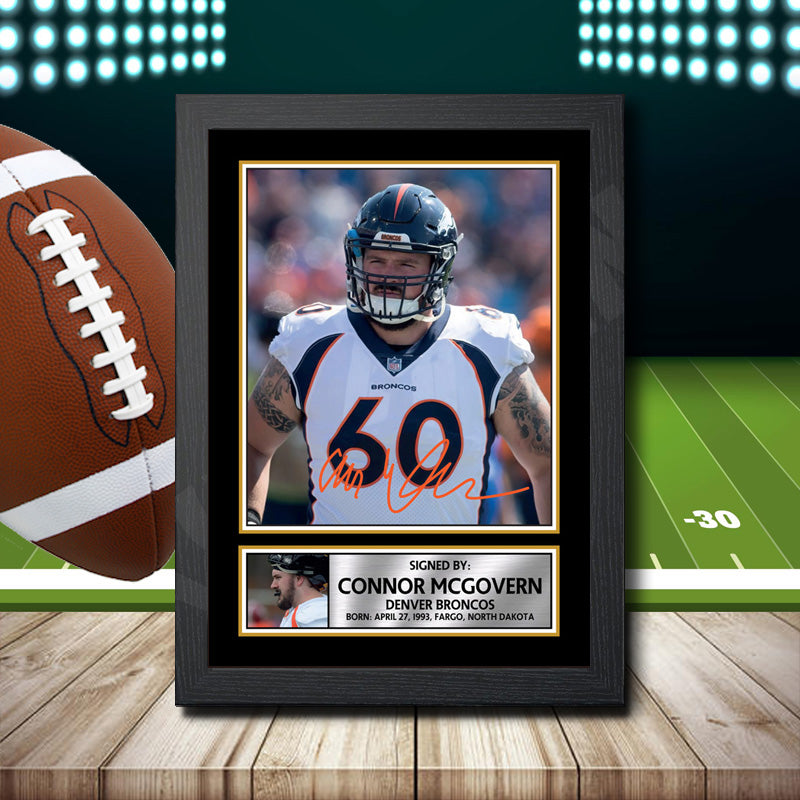 Connor Mcgovern 2 – Printed Signature NFL Star Print – Connor Mcgovern 2
