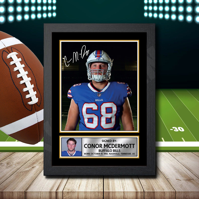 Conor Mcdermott 1 – Printed Signature NFL Star Print – Conor Mcdermott 1