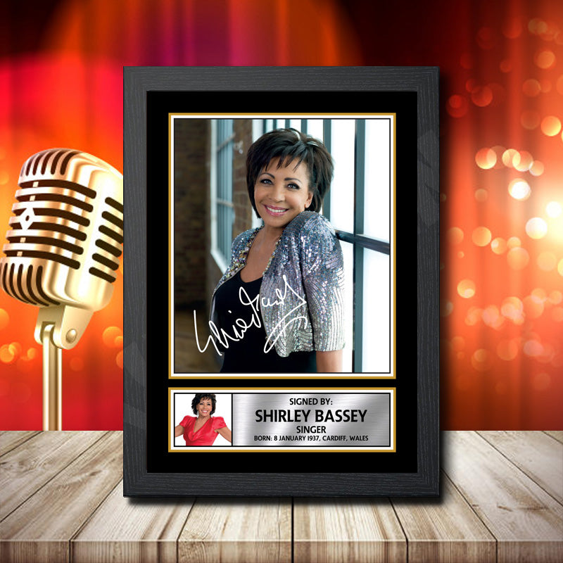 Dame Shirley Bassey 2 – Printed Signature Music Star Print – Dame Shirley Bassey 2