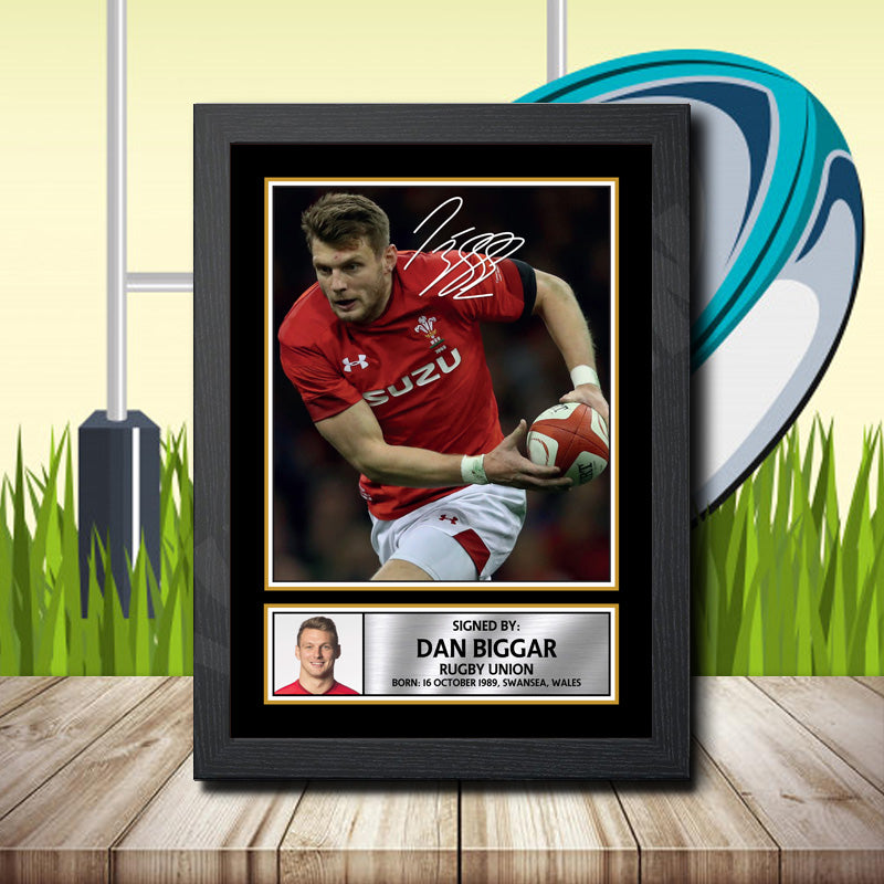 Dan Biggar 1 Printed Signature Rugby Star Poster Print Framed Wall Art Gift – Dan Biggar 1 Printed Signature Rugby Star Poster Print