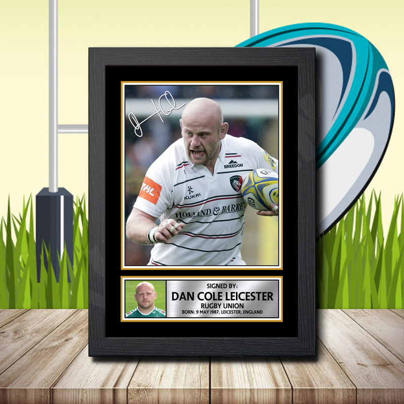 Dan Cole Leicester 2 Printed Signature Rugby Star Poster Print Framed Wall Art Gift β Dan Cole Leicester 2 Printed Signature Rugby Star Poster Print