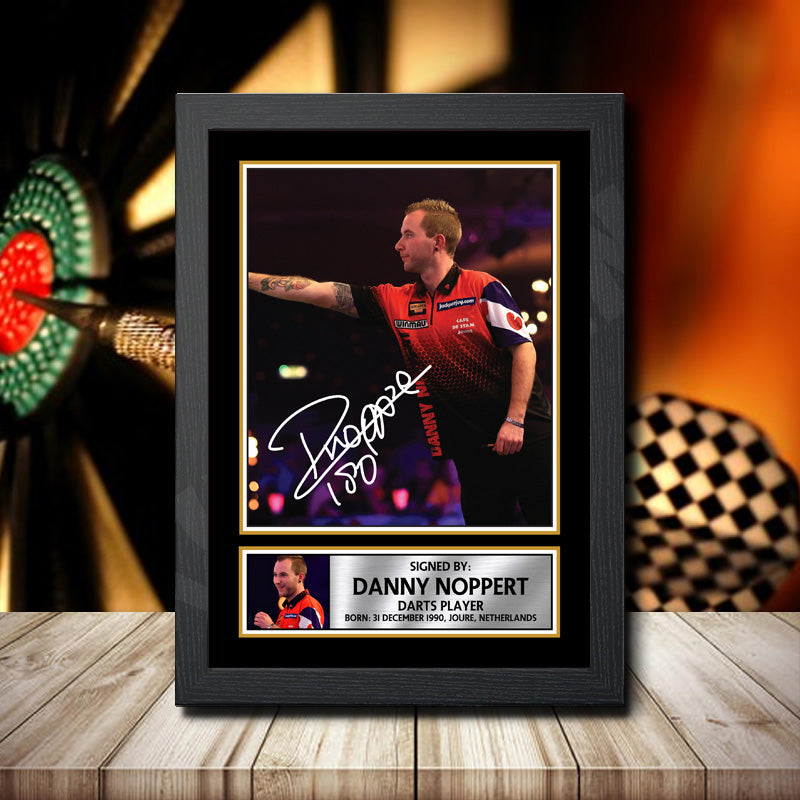 Danny Noppert 2 Printed Signature Darts Star Poster Print Framed Wall Art Gift β Danny Noppert 2 Printed Signature Darts Star Poster Print