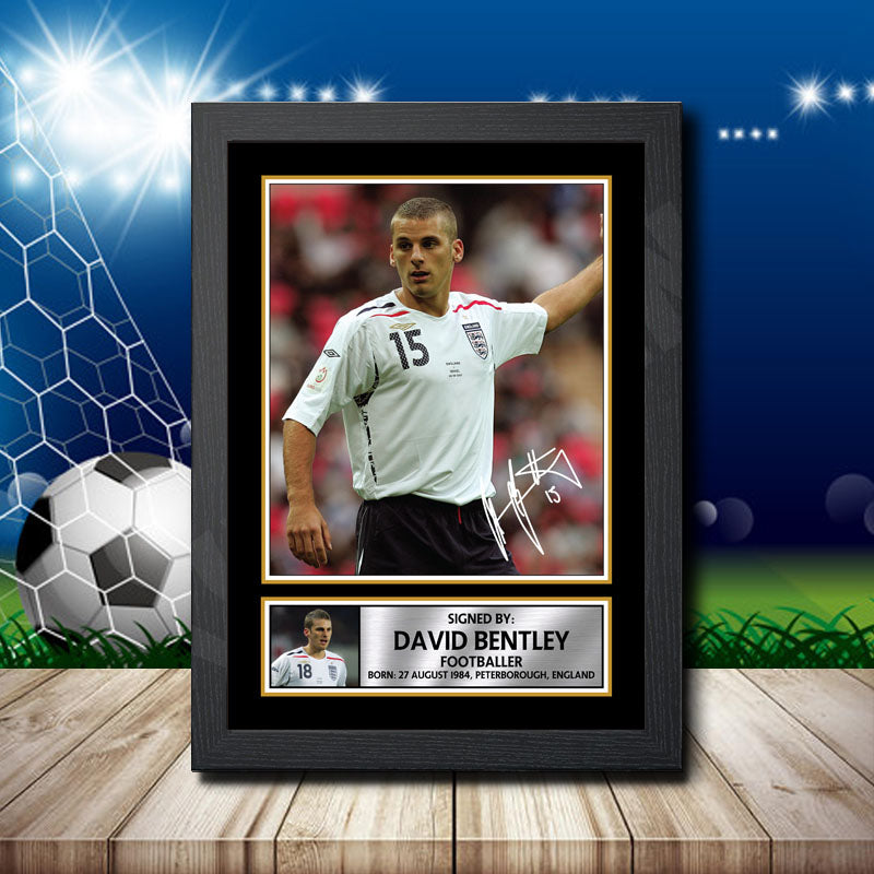 David Bentley 2 Printed Signature Footballers Star Poster Print Framed Wall Art Gift – David Bentley 2 Printed Signature Footballers Star Poster Print