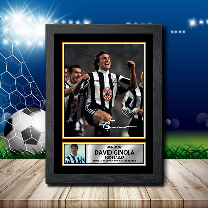 David Ginola 1 Printed Signature Footballers Star Poster Print Framed Wall Art Gift β David Ginola 1 Printed Signature Footballers Star Poster Print