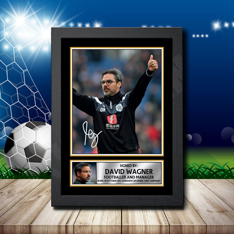David Wagner 2 Printed Signature Footballers Star Poster Print Framed Wall Art Gift – David Wagner 2 Printed Signature Footballers Star Poster Print
