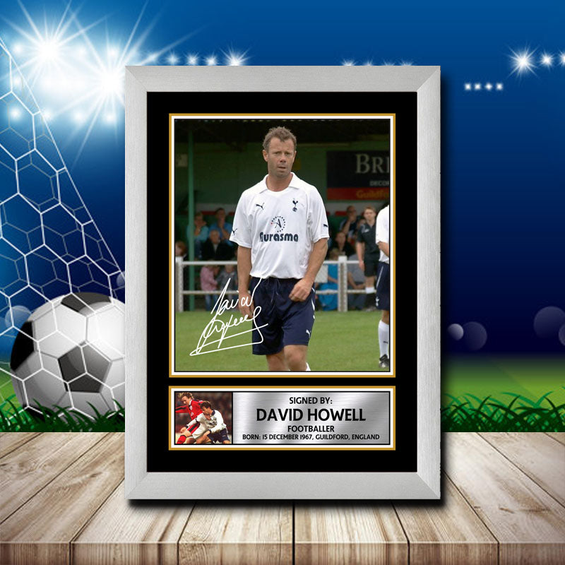 David Howells 2 Printed Signature Footballers Star Poster Print Framed Wall Art Gift – David Howells 2 Printed Signature Footballers Star Poster Print