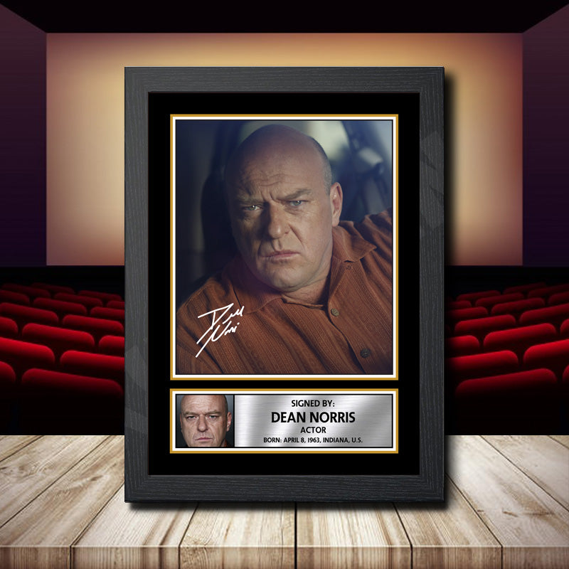 Dean Norris 2 Printed Signature Movie Star Poster Print Framed Wall Art Gift β Dean Norris 2 Printed Signature Movie Star Poster Print