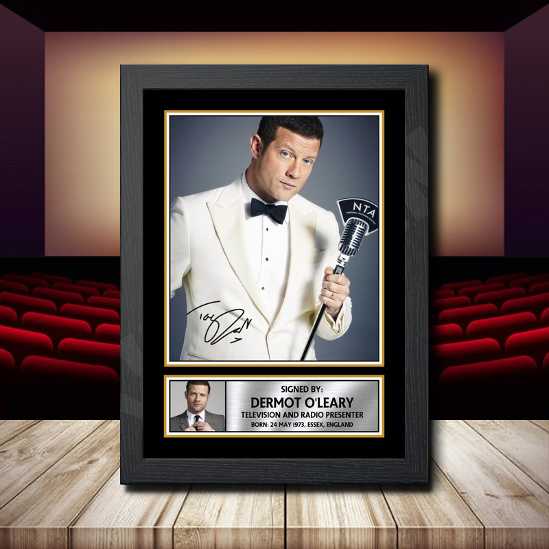 Dermot O Leary Printed Signature Movie Star Poster Print Framed Wall Art Gift β Dermot O Leary Printed Signature Movie Star Poster Print