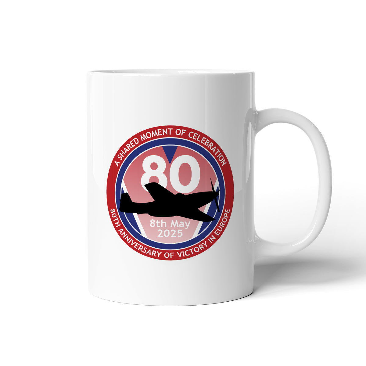 VE Day 80th Anniversary Mug Design 5 - Special Edition (Colour Options)
