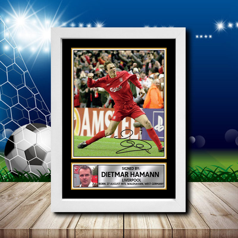 Dietmar Hamann 1 Printed Signature Footballers Star Poster Print Framed Wall Art Gift β Dietmar Hamann 1 Printed Signature Footballers Star Poster Print
