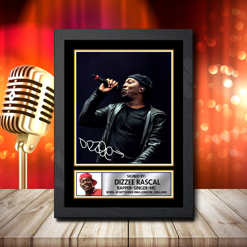 Dizzee Rascal 2 – Printed Signature Music Star Print – Dizzee Rascal 2