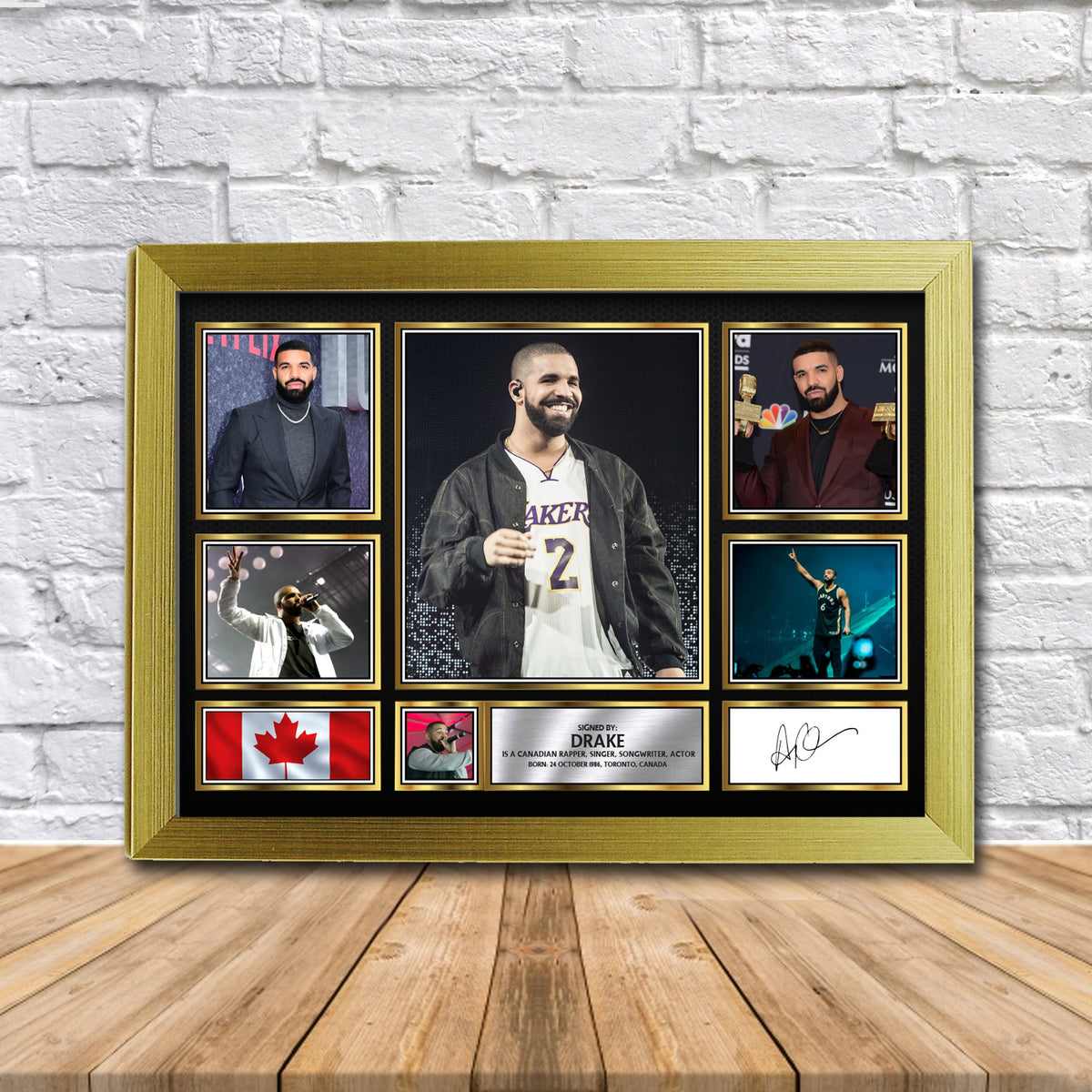 Drake (2) Music Gift Framed Printed Signature Star Poster Print Wall Art Gift – Drake Music Gift Framed Printed Signature Star Poster Print Wall Art Gift