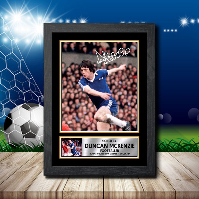 Duncan Mckenzie Printed Signature Footballers Star Poster Print Framed Wall Art Gift – Duncan Mckenzie Printed Signature Footballers Star Poster Print