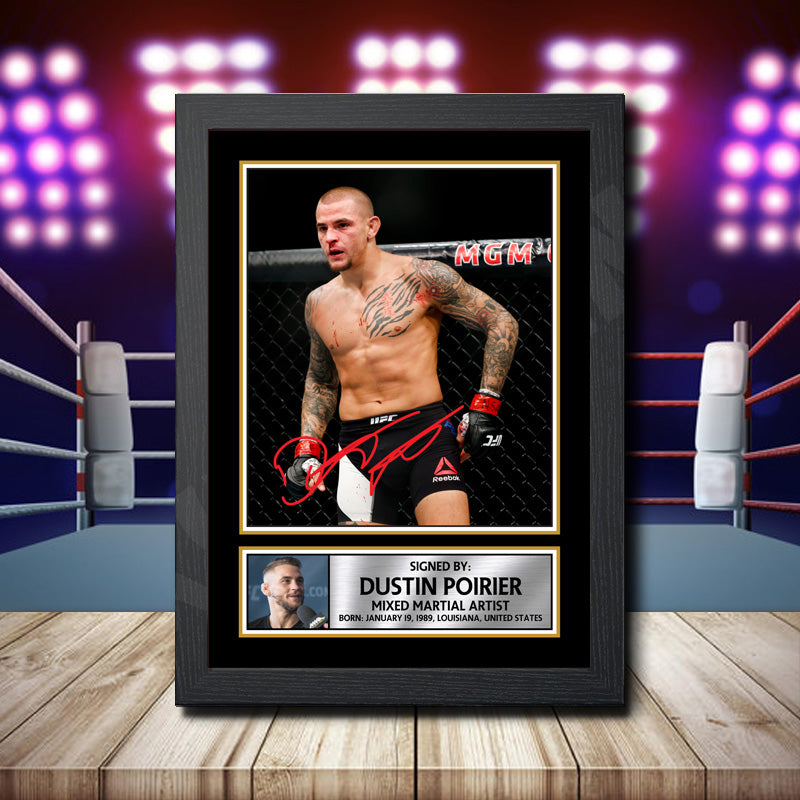 Dustin Poirier 2 Printed Signature Ufc Star Poster Print Framed Wall Art Gift – Dustin Poirier 2 Printed Signature Ufc Star Poster Print