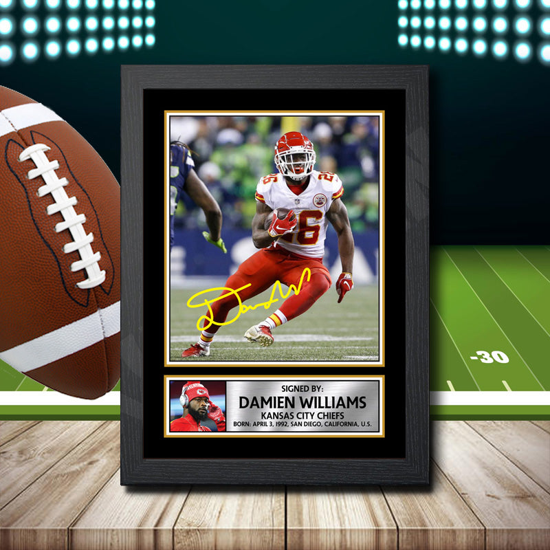 Damien Williams – Printed Signature NFL Star Print – Damien Williams