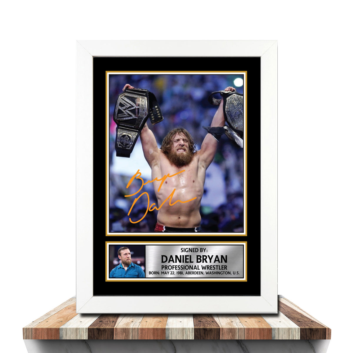 Daniel Bryan M987 Wrestling Printed Signature Poster Print Gift