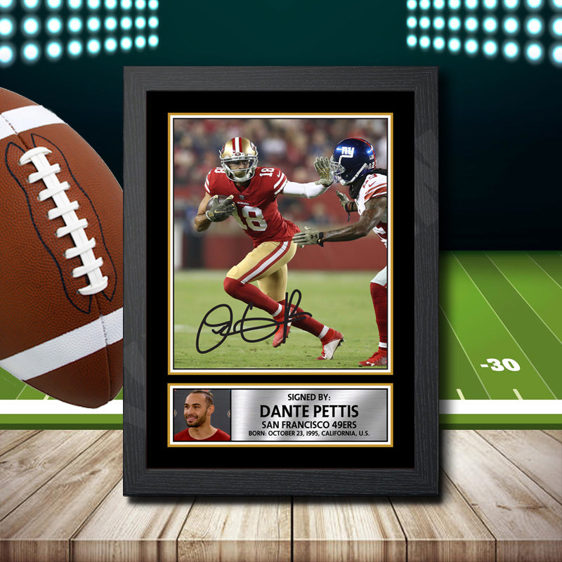 Dante Pettis 2 – Printed Signature NFL Star Print – Dante Pettis 2