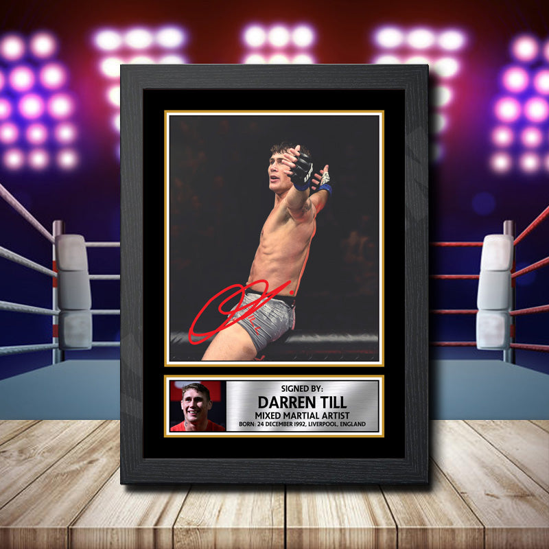 Darren Till 2 Printed Signature Ufc Star Poster Print Framed Wall Art Gift – Darren Till 2 Printed Signature Ufc Star Poster Print