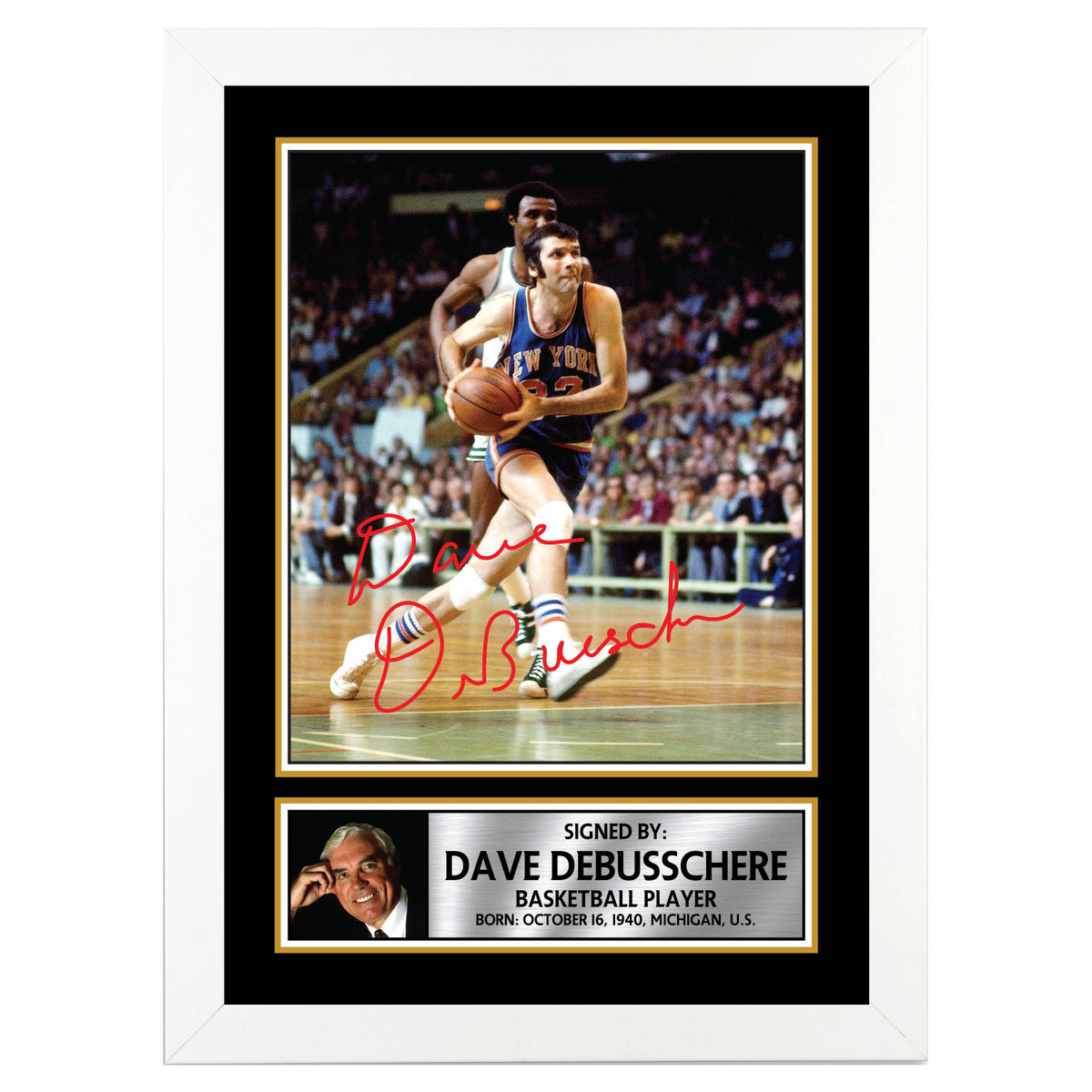 Dave DeBusschere Basketball Player Printed Signature Poster Print Gift