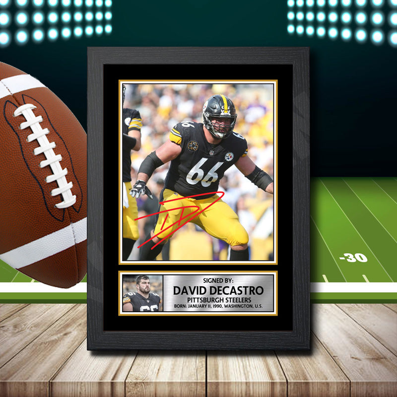 David Decastro 2 – Printed Signature NFL Star Print – David Decastro 2