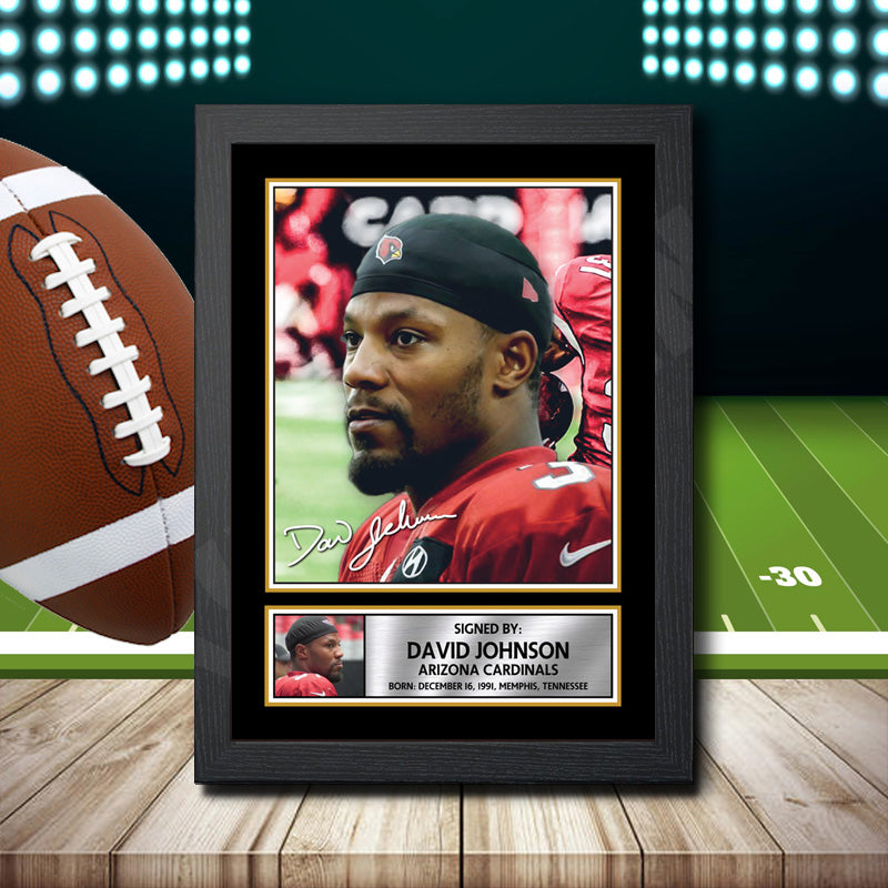 David Johnson 1 – Printed Signature NFL Star Print – David Johnson 1