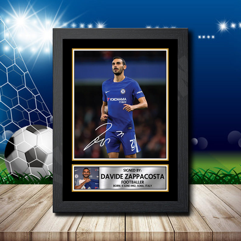 Davide Zappacosta 2 Printed Signature Footballers Star Poster Print Framed Wall Art Gift – Davide Zappacosta 2 Printed Signature Footballers Star Poster Print