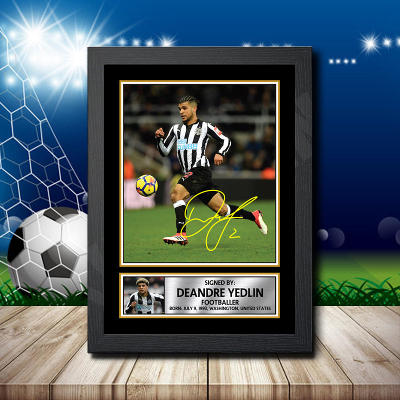 DeAndre Yedlin 2 Footballer Printed Signature Poster Print Gift