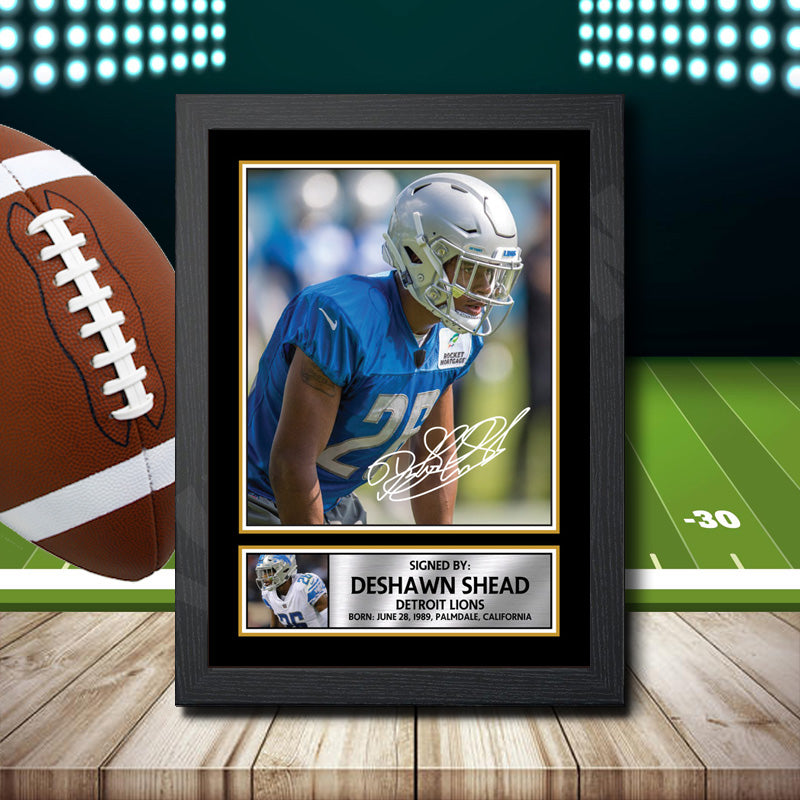 Deshawn Shead 2 – Printed Signature NFL Star Print – Deshawn Shead 2