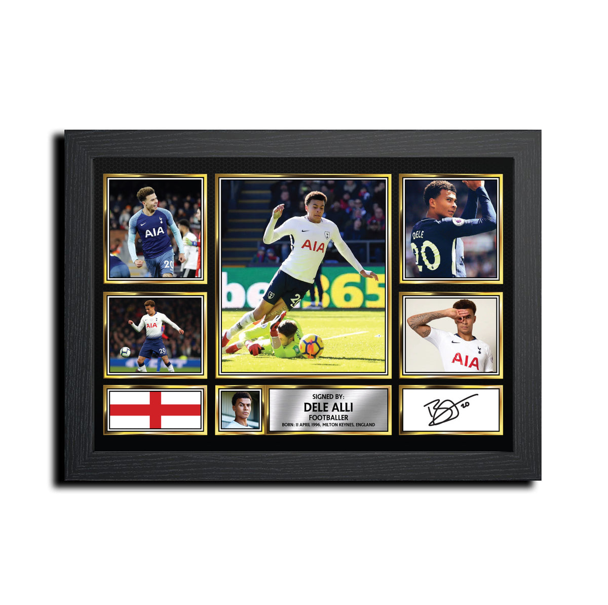 Dele Alli Football Gift MC1579 Printed Signature Star Poster Print Wall Art Gift