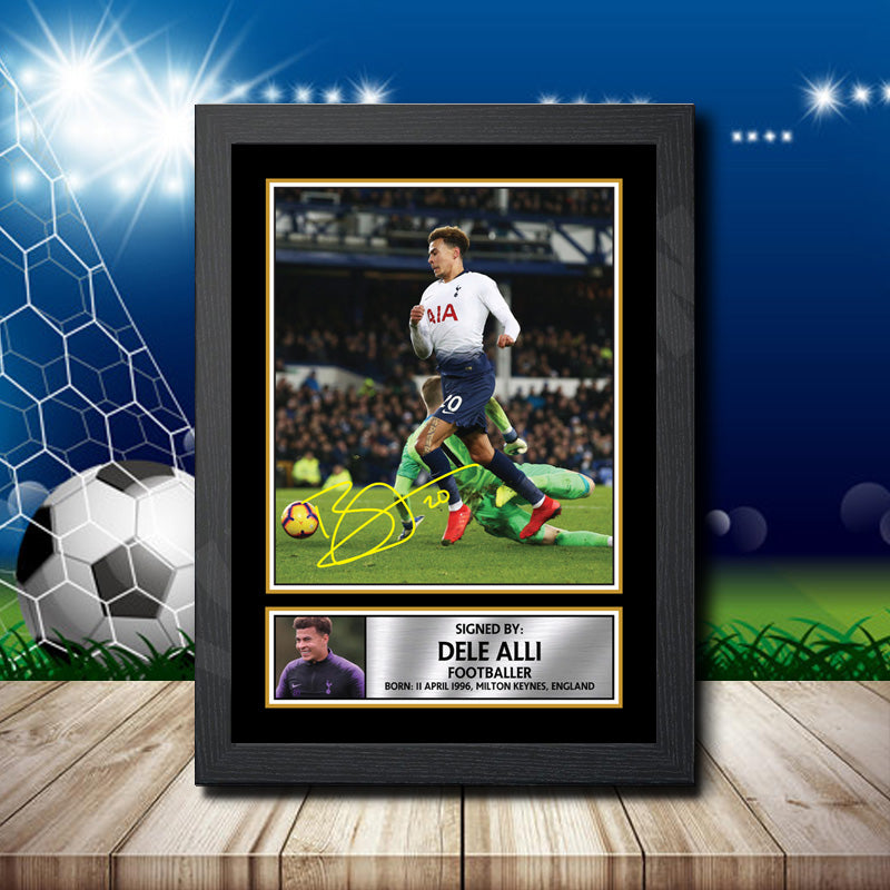 Dele Alli Footballer Printed Signature Poster Print Gift