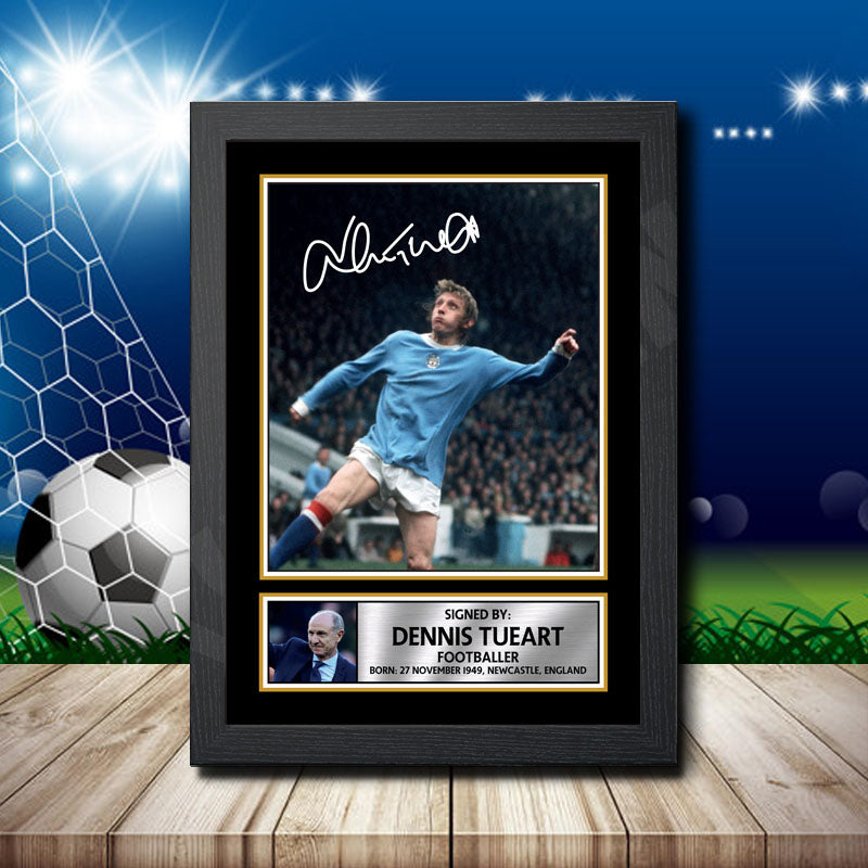 Dennis Tueart 1 Printed Signature Footballers Star Poster Print Framed Wall Art Gift – Dennis Tueart 1 Printed Signature Footballers Star Poster Print