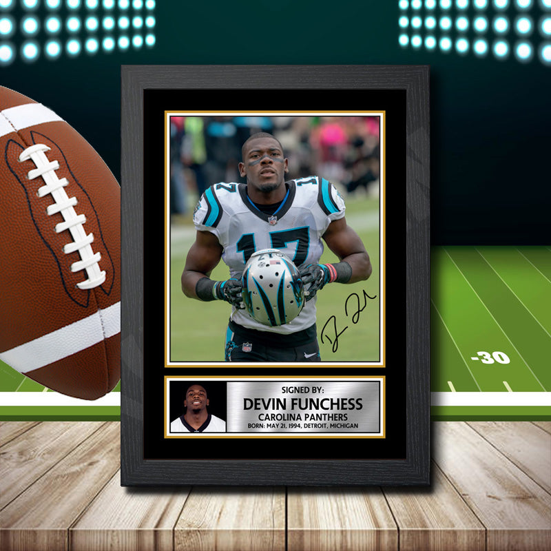 Devin Funchess 2 – Printed Signature NFL Star Print – Devin Funchess 2