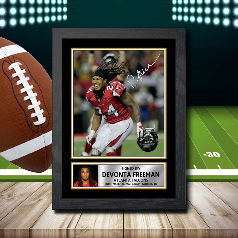 Devonta Freeman 2 – Printed Signature NFL Star Print – Devonta Freeman 2