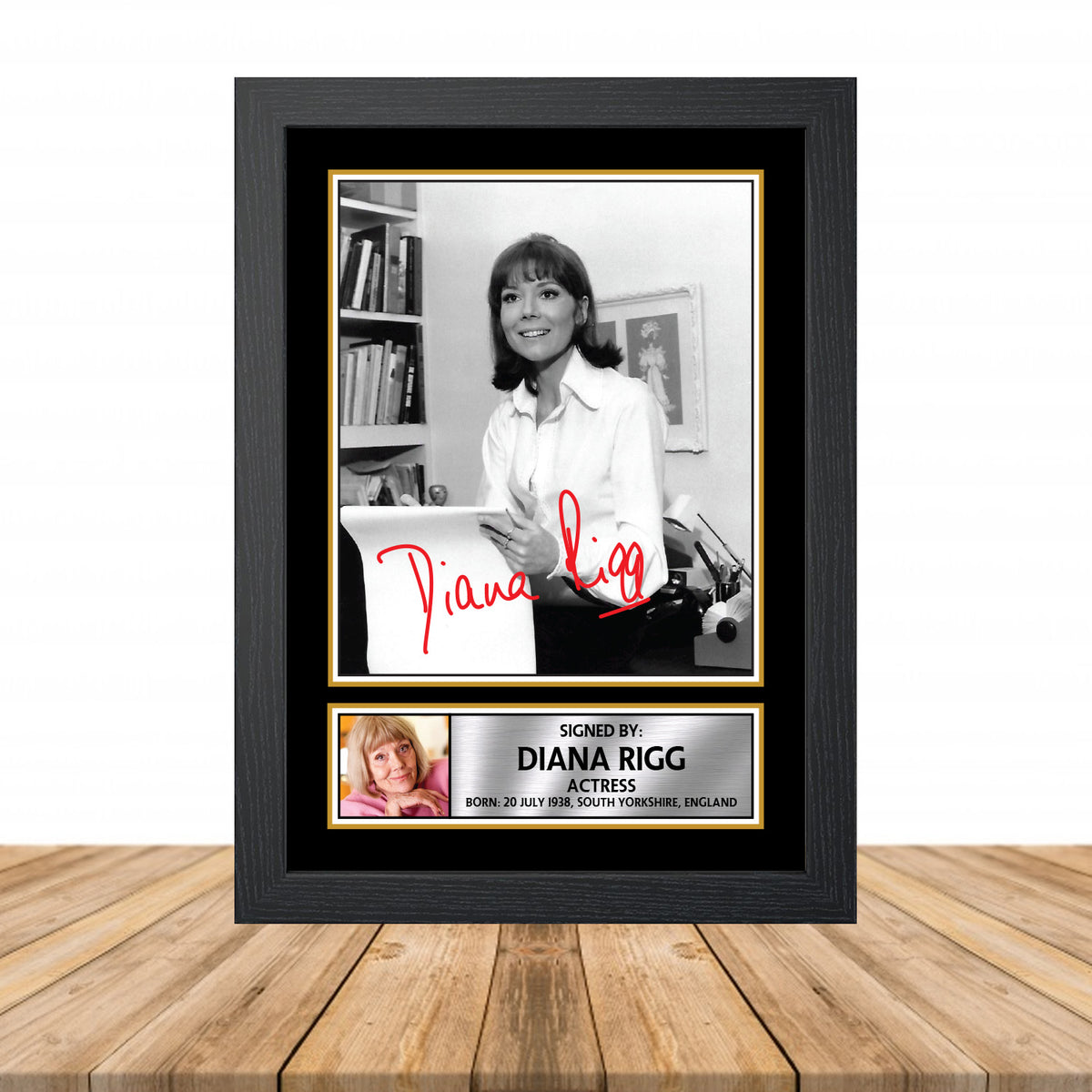Diana Rigg M835 Television Printed Signature Poster Print Gift