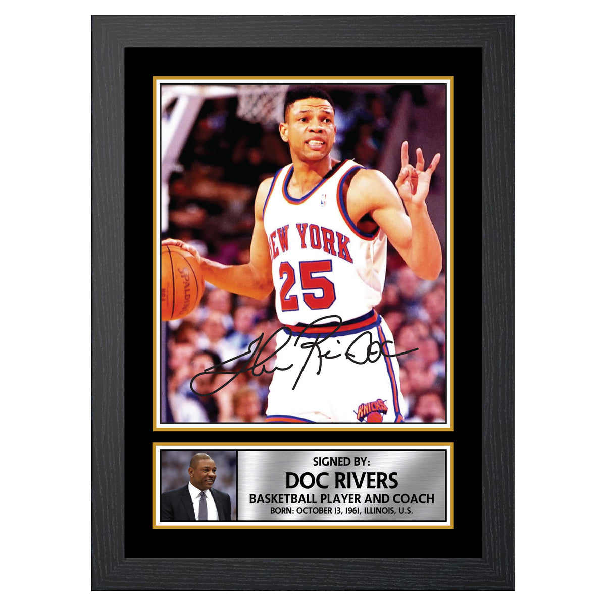 Doc Rivers 2 Basketball Player Printed Signature Poster Print Gift