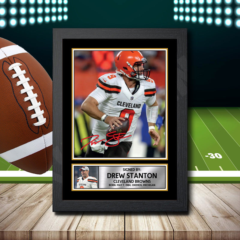 Drew Stanton – Printed Signature NFL Star Print – Drew Stanton