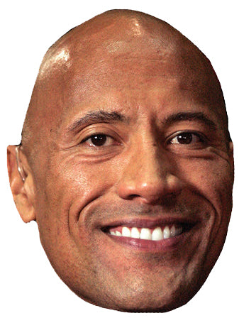 Dwayne Johnson - The Rock Celebrity Face Mask Fancy Dress Cardboard Co