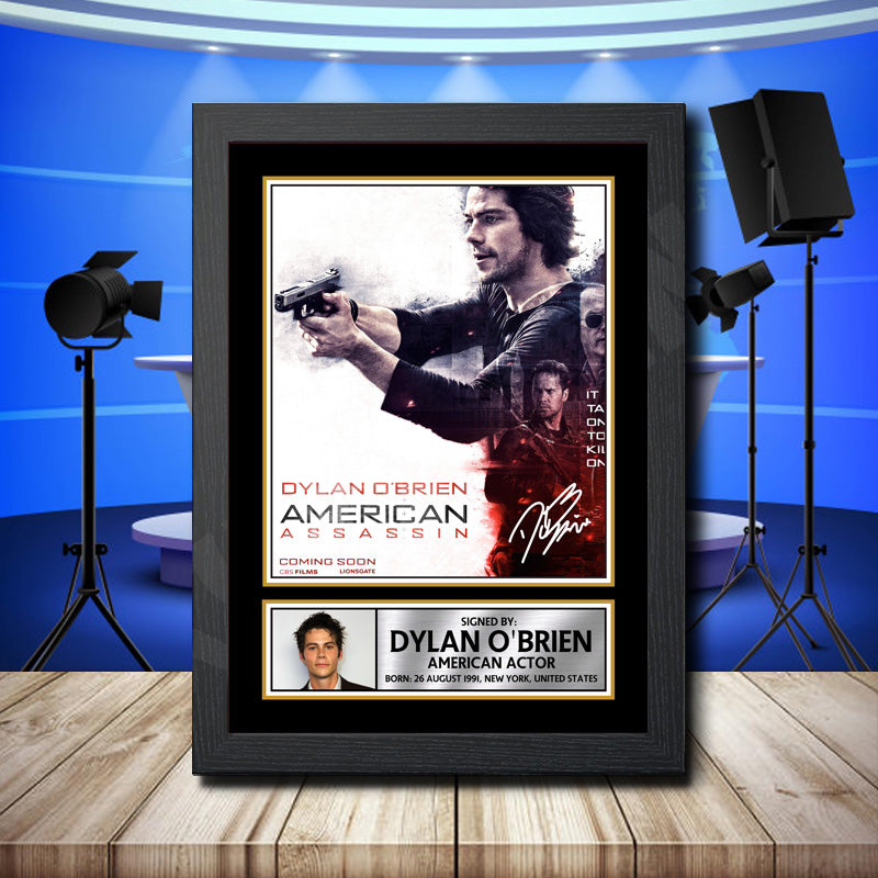 Dylan O'brien 1 Printed Signature Television Star Poster Print Framed Wall Art Gift – Dylan O'brien 1 Printed Signature Television Star Poster Print