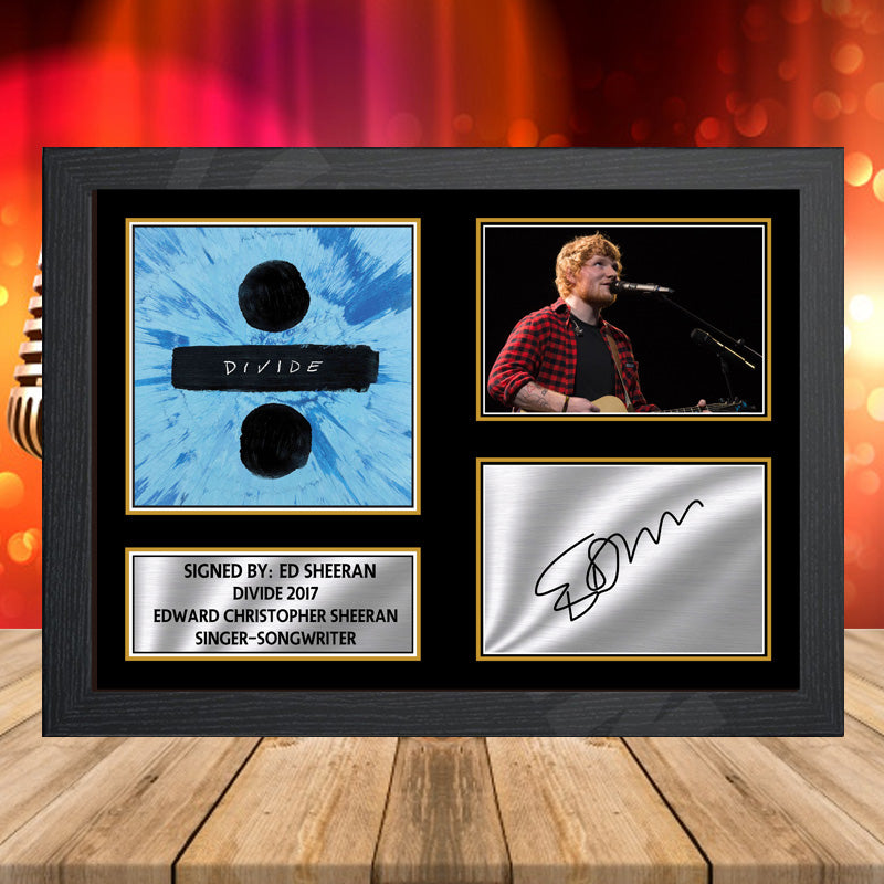 Ed Sheeran Divide 2017 2 – Printed Signature Music-Landscape Star Print – Ed Sheeran Divide 2017 2