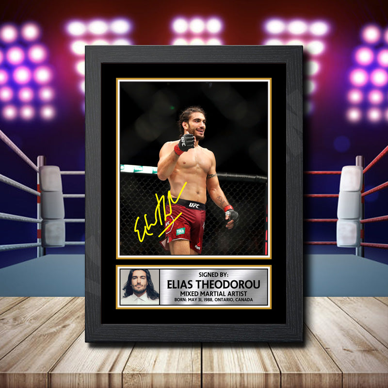 Elias Theodorou Printed Signature Ufc Star Poster Print Framed Wall Art Gift β Elias Theodorou Printed Signature Ufc Star Poster Print