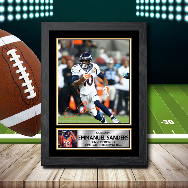 Emmanuel Sanders – Printed Signature NFL Star Print – Emmanuel Sanders
