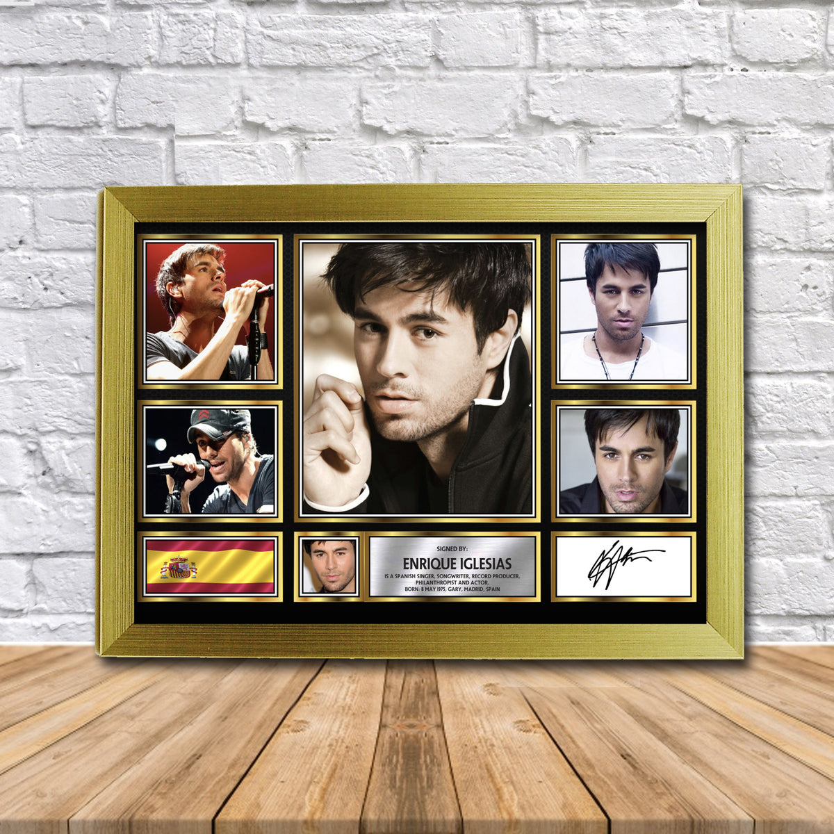 Enrique Iglesias Music Gift Framed Printed Signature Star Poster Print Wall Art Gift – Enrique Iglesias Music Gift Framed Printed Signature Star Poster Print Wall Art