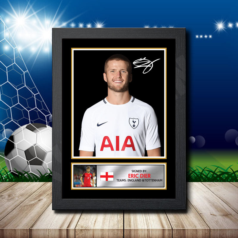 Eric Dier Printed Signature Footballers Star Poster Print Framed Wall Art Gift β Eric Dier Printed Signature Footballers Star Poster Print