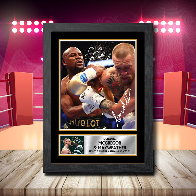 Floyd Mayweather Vs Conor Mcgregor Printed Signature Boxing Star Poster Print Framed Wall Art Gift β Floyd Mayweather Vs Conor Mcgregor Printed Signature Boxing Star Poster Print