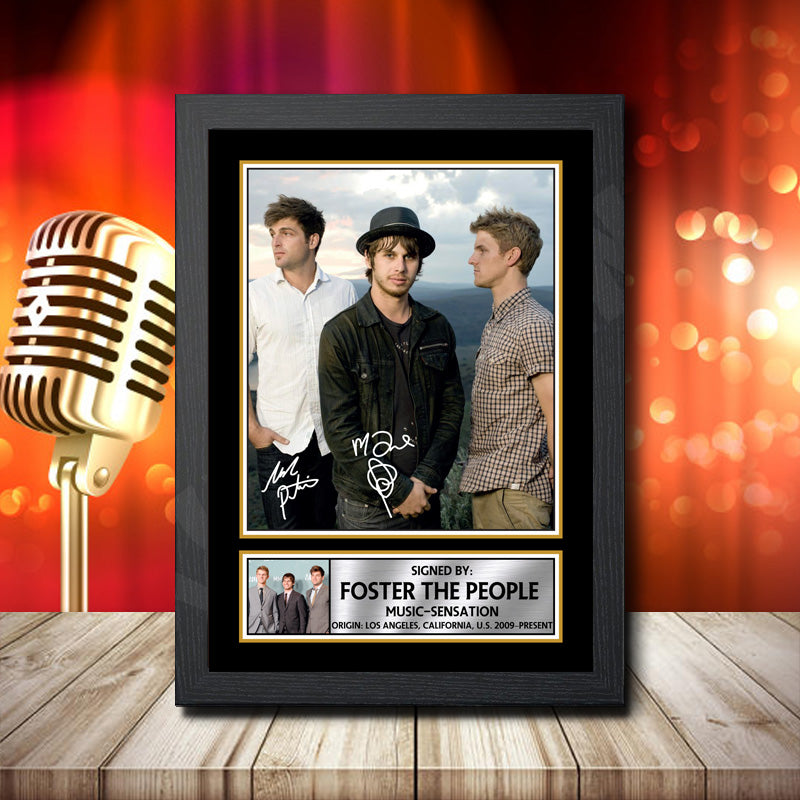 Foster The People 2 – Printed Signature Music Star Print – Foster The People 2